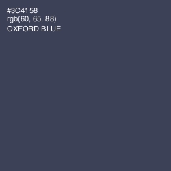 #3C4158 - Oxford Blue Color Image
